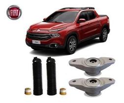 Par Kit Coxim Batente Coifa Amortecedor Traseiro Fiat Toro 2016 2017 2018 2019