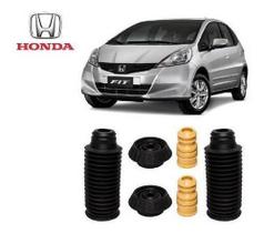 Par Kit Coxim Batente Coifa Dianteiro Honda New Fit 2009 2010 2011