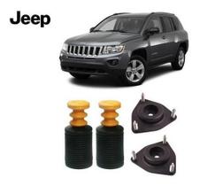 Par Kit Coxim Batente Coifa Dianteiro Jeep Compass 2012 2013 2014