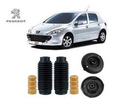 Par Kit Coxim Batente Coifa Dianteiro Peugeot 307 2002 2003 2004