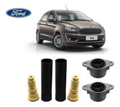 Par Kit Coxim Batente Coifa Do Amortecedor Traseiro Ford New Ka 2015 16 17 18 2019 Envio Imediato