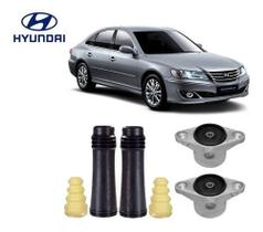 Par Kit Coxim Batente Coifa Do Amortecedor Traseiro Hyundai Azera 2007 08 09 10 11 12 Em Estoque