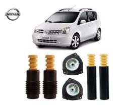 Par Kit Coxim Batente Dianteiro Traseiro Nissan Livina 2010 2011 2012 2013