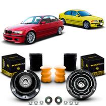 Par Kit Coxim Rolamento Original Axios Batente Coifa Amortecedor Dianteiro BMW 330i E46 2000 2001 2002 2003 2004 2005