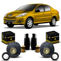 Par Kit Coxim Suporte Batedor Rolamento Batente Amortecedor Dianteiro Peugeot 207 Passion 2009 2010 2011 2012 2013 2014