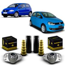 Par Kit Coxim Suporte Batente Coifa Traseiro Volkswagen Fox 2003 2004 2005 2006 2007 2008 2009 2010 2011 2012 2013 2014