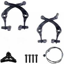 Par Kit Freio Bike Bmx U-break Bicicleta Alumínio Cabos Sapata Ferradura