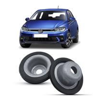 Par Kit Prato Calço Superior Mola Suspensão Dianteira Volkswagen Polo 2018 2019 2020 2021 2022