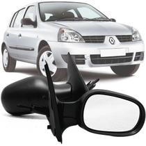 Par Kit Retrovisor Lateral Renault Clio Hatch Sedan de 2000 2002 2004 2006 2008 2010 2012 com Controle Interno de Regulagem Manual Par Kit Retrovisor Lateral Renault Clio Hatch Sedan de 2000 2002 2004 2006 2008 2010 2012 com Controle Interno de Regulagem Manual