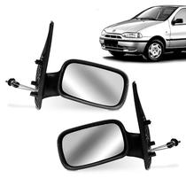 Par Kit Retrovisor Palio 1996 97 98 99 2000 4 Portas Preto