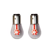 Par Lâmpada 1 Polo Ou 2 Polos 12 Leds Cree Lanterna Freio Ré