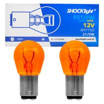Par Lampada 2 Polos Laranja Ambar Seta Lanterna Pisca Conjugada P21 5W 12V BAY15d Pino Desencontrado Par Lampada 2 Polos Laranja Ambar Seta Lanterna Pisca Conjugada P21 5W 12V BAY15d Pino Desencontrado