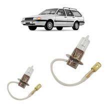 Par Lâmpada Automotiva Halógena Quantum 1985 1986 1987 1988 1989 1990 1991 1992 1993 H3 55W