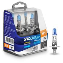 Par Lâmpada Automotiva Super Branca H1 12V 55W 8500k Par Lâmpada Automotiva Super Branca H1 12V 55W 8500k