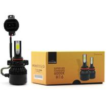 Par Lâmpada Automotiva Super Led Standard 12V 6000K H16 Tech One