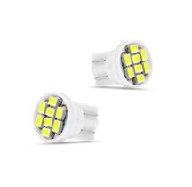 Par Lâmpada Automotiva T10 Cabeça Reta 8led 12v Super Branca Par Lâmpada Automotiva T10 Cabeça Reta 8led 12v Super Branca