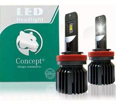 Par Lampada Automotiva Ultra Led H1 Bivolt 25w 2500lm 6500k