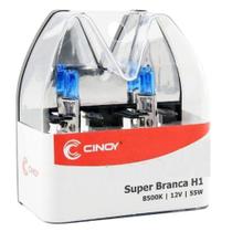 Par Lâmpada Cinoy H1 12V 55W Super Branca 8500K