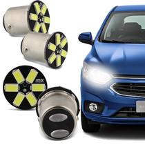 Par Lâmpada de LED Modelo 67 1 Polo BA15s 12v 6 Leds SMD 5730 MX4433 Luz Super Branca