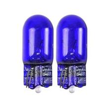 Par Lâmpada Esmagada Pingo T10 Azul 12V5W Vidro Super Branca