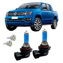 Par Lâmpada Farol De Milha LED Super Branca 4300K HB4 Carro