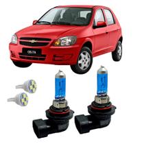 Par Lâmpada Farol De Milha LED Super Branca 4300K HB4 Carro