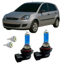 Par Lâmpada Farol De Milha LED Super Branca 4300K HB4 Carro