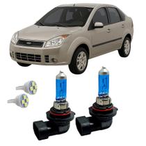 Par Lâmpada Farol De Milha LED Super Branca 4300K HB4 Carro