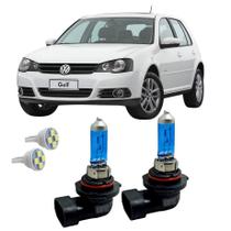 Par Lâmpada Farol De Milha LED Super Branca 4300K HB4 Carro