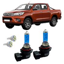 Par Lâmpada Farol De Milha LED Super Branca 4300K HB4 Carro
