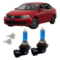 Par Lâmpada Farol De Milha LED Super Branca 4300K HB4 Carro