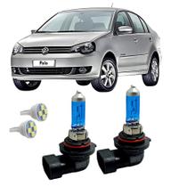 Par Lâmpada Farol De Milha LED Super Branca 4300K HB4 Carro