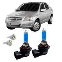 Par Lâmpada Farol De Milha LED Super Branca 4300K HB4 Carro