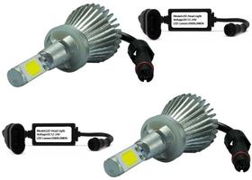 Par Lâmpada Farol Super Led H27 880 6000k 3000 Lumem Par Lâmpada Farol Super Led H27 880 6000k 3000 Lumem