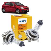 Par Lâmpada Farol Toyota Etios Baixo Alto H4 12v Envio 24hrs