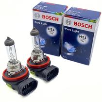 Par Lâmpada H11 Automotiva Halógena Bosch Pure Light 12V 55W