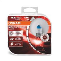 Par Lampada h3 12v Nightbreaker 150% + Luz Osram Par Lampada h3 12v Nightbreaker 150% + Luz Osram