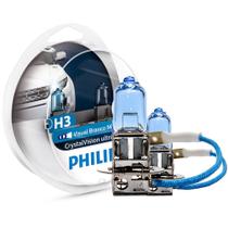 Par Lampada H3 Philips Crystal Vision Ultra 4100K 12V 55/60W W5W