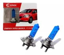 Par lampada h7 12v 55w cinoy 8500k super branca