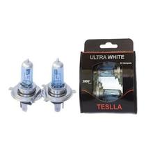 Par Lampada Halogena H4 Super Branca 12v 60/55w Base Px43t38