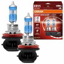 Par Lâmpada Halógena Osram Night Breaker Laser +150% Luz H11 55W 12V