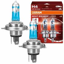 Par Lâmpada Halógena Osram Night Breaker Laser +150% Luz H4 60/55W 12V Par Lâmpada Halógena Osram Night Breaker Laser +150% Luz H4 60/55W 12V