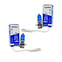 Par Lâmpada Halógena Super Branca 4300k H3 55w Shocklight Par Lâmpada Halógena Super Branca 4300k H3 55w Shocklight