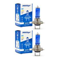 Par lâmpada Halógena Super Branca 8500k H7 55w Shocklight