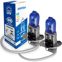 Par Lâmpada Halógena Super Branca H3 12v 55w 4300k Par Lâmpada Halógena Super Branca H3 12v 55w 4300k