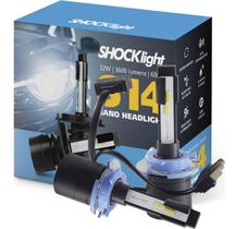 Par Lampada Headlight S14 Nano H15 6000k 3600 Lumens 32w 12v