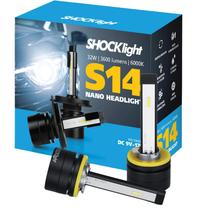 Par Lampada HeadLight S14 Nano H27 6000K 3600 Lumens 32W 12V