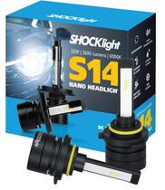 Par Lampada Headlight S14 Nano HB3 6000k 3600 Lumens 32w 12v