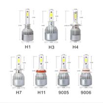 Par Lampada Led C6 72w 6000k 7200 Lumen 9-36v Super Branca