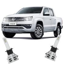 Par Lâmpada LED Farol Alto Amarok 2010/2021 6500K Haloway